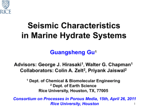 Seismic Blanking in Hydrate Systems