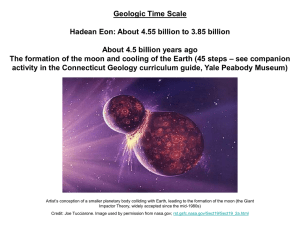 Earth Timeline PowerPoint - Yale Peabody Museum of Natural History