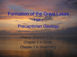 Formation of the Great Lakes Part 1 Precambrian Geology