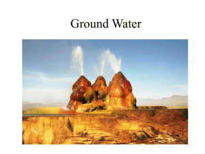Ground Water - CoconinoHighSchool
