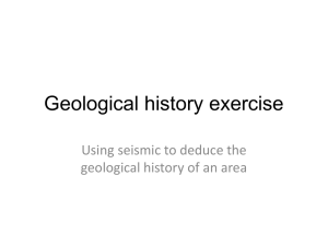 Geological history exercise - Sub
