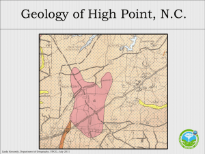 The Geology of High Point, NC  - GK-12