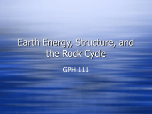 Earth Enery and the Rock Cycle