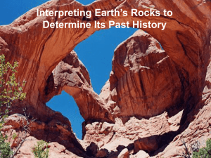 Interpreting Earth`s Rocks to Determine Its Past History