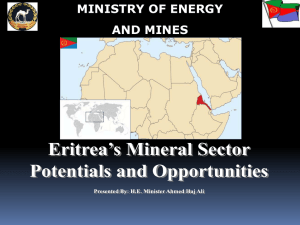 Eritrea`s Mineral Sector