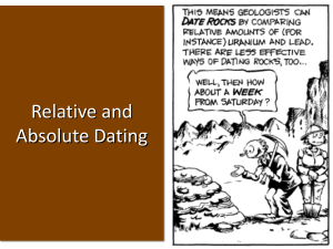 Notes- Relative and Absolute Dating