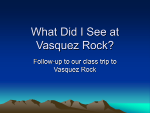 PowerPoint on Vasquez Rock