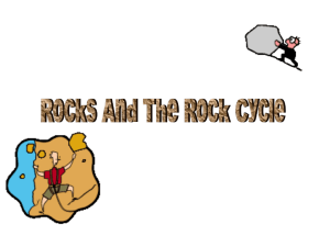 Rocks and the Rock Cycle powerpoint