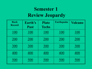 Earth History Semester Review