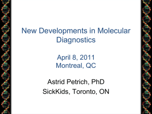 Update on Molecular Diagnostics in the Clinical Laboratory