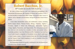 Robert Bacchus, Jr.