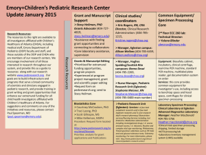 PowerPoint - Emory+Children`s Pediatric Research Center