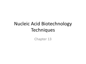 Nucleic Acid Biotechnology Techniques