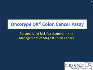 Oncotype DX® Colon Cancer Core Deck