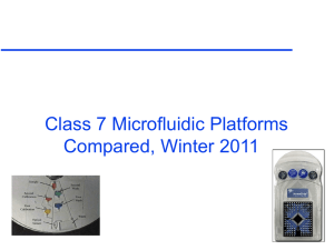 Class 7 - Microfluidics Compared