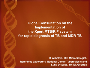 Global Consultation on the Implementation of the Xpert MTB/RIF