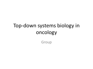 Systems biology: clinical applications in oncology