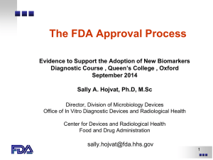 The FDA Approval Process - NIHR-DEC