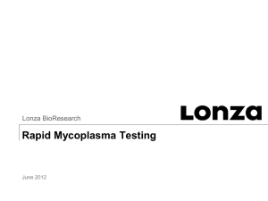 Mycoplasma Detection - The Stem Cell Training Course