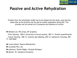Passive and Active Rehydration