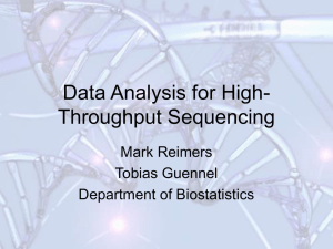Data Analysis for High-Throughput Sequencing