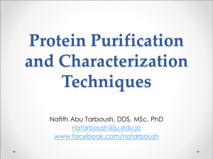 Protein Purification and Characterization Techniques