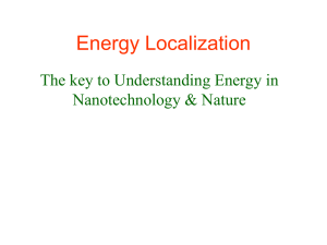 Energy Localization - e