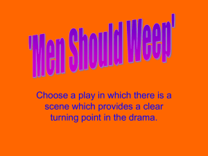 'Men Should Weep' - MrsMcDonaldHigherEnglish