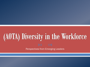 (AOTA) Diversity in the Workforce