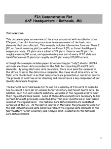 FIA Demonstration Plot Handout - Forest Inventory and Analysis