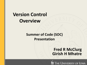 Version Control Overview