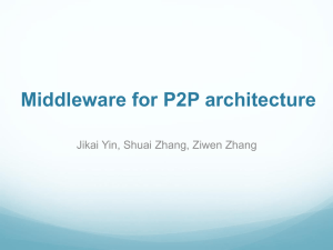 Middleware for P2P architecture