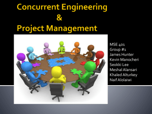 Concurrent Engineering Project Management