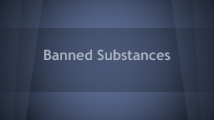 Banned Substences