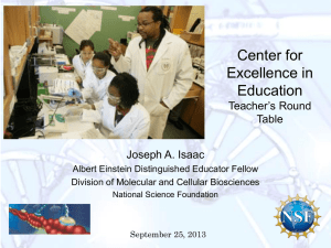 Using Project Based Education in your Biotechnology Program