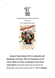The 11 th Bangkok Theatre Festival