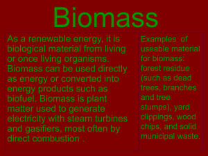 Biomass - CAAED2012