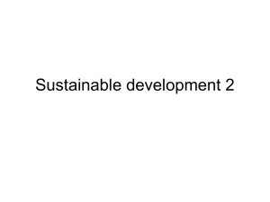 Sustainable development 2