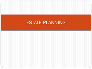 ESTATE PLANNING