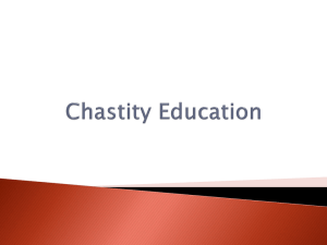 Chastity Education - Christ the Redeemer School Division