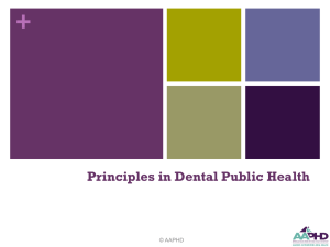 Oral Health - American Association of Public Health Dentistry
