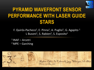 Pyramid wavefront sensor performance with laser guide