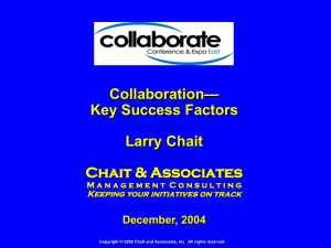 Collaboration Requirements for Success