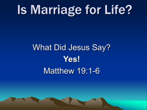 Is Marriage for Life?