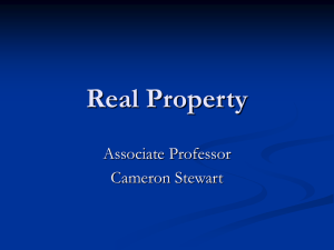Real Property - University of Sydney