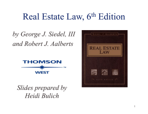 Real Estate Law - Cengage Learning