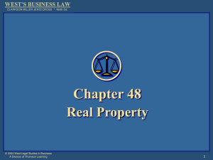 Chapter 48 - Real Property
