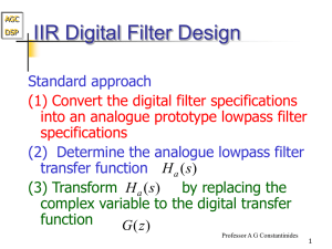 IIR Digital Filters