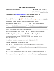 Sober House Application from the National Council on Alcoholism