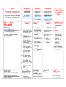 Final Report, ECE578, Group 1, Fall Semester, 2009